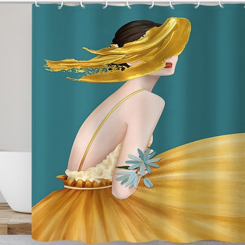 카리스 리멤버 분위기 샤워 욕실 커튼 A01 150 x 180 cm, 1개