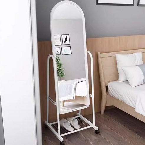 좁은 방, 스타일과 수납을 한번에! 마켓플랜 이동형 수납 전신 거울