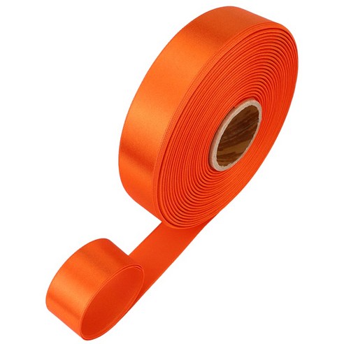 포장넷 공단기본 선물포장 리본끈 20mm, 21 주황, 45m, 1개
