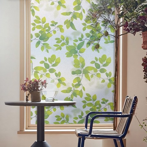 언헤브 마이홈 유리창 필름 시트지, 05푸르름, 60 x 150 cm