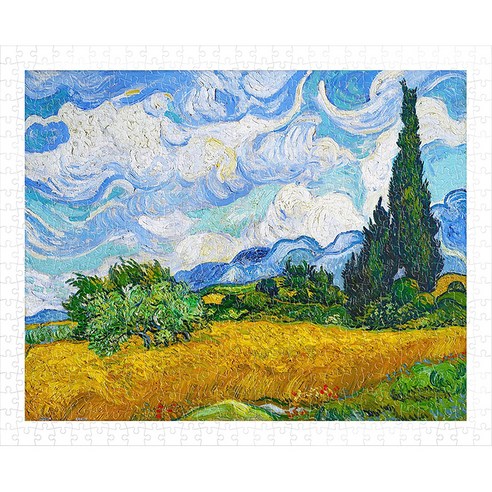 핀투 플라스틱 재질 미니퍼즐 PO, 삼나무가 있는 밀밭(PO500-H2292), 500피스
