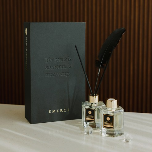 에멜시 재즈 드 퍼퓸 디퓨저 120ml x 2p 프리미엄 선물세트, 리프레쉬, 1개