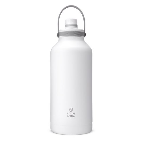 캐리보틀 폴라 보온병 텀블러, 화이트, 1.9L, 1개