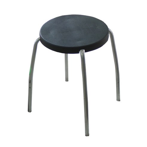 몽돌 원형 파스텔 의자, 블랙(OD004)