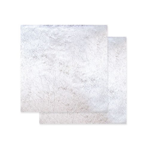 대한 플러피 퍼 배경천 소형 40 x 50 cm BF-022, BF-022(화이트), 2개