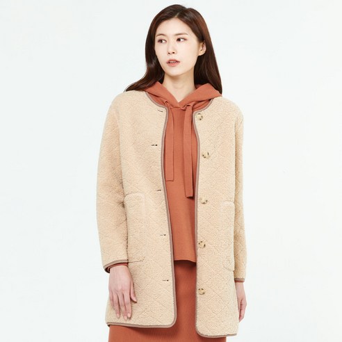 지센 여성용 후리스 롱 점퍼 LCSFLA25