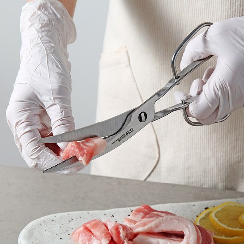 곡선형 주방가위의 혁명: 모다키친 고강도 올스텐 분리형 주방가위