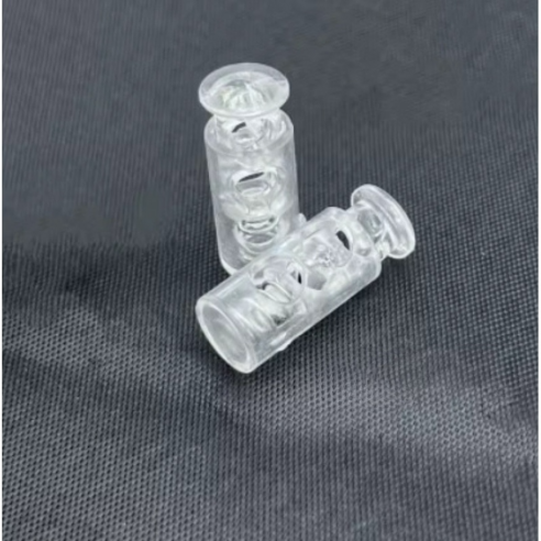 미소로운 타원형 끈길이 조절 버클 24 x 9 x 4.5 mm, 투명, 5개