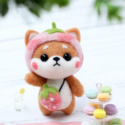 Healingcare 펠트 실 바늘 DIY 세트, 1세트, 13 딸기