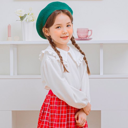 릴리푸리 여아용 메이킹 기모 티셔츠