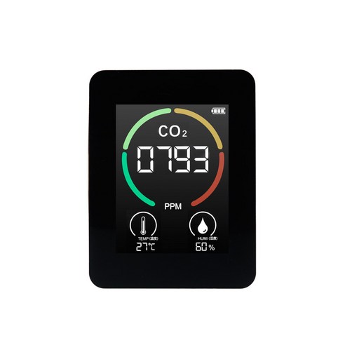 Coms 가정용 실내 이산화탄소 온도 습도 측정기 ON404, 1개