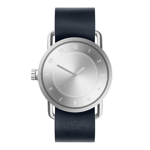 티아이디워치 남성용 No 1 Steel Navy Leather 시계 40 10020212