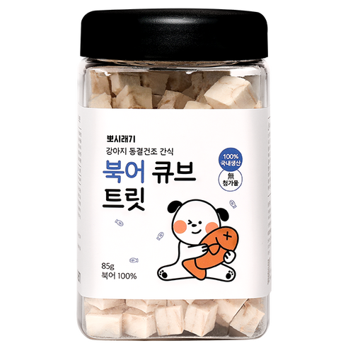 뽀시래기 강아지 동결건조 간식 큐브 트릿, 소간, 60g, 1개