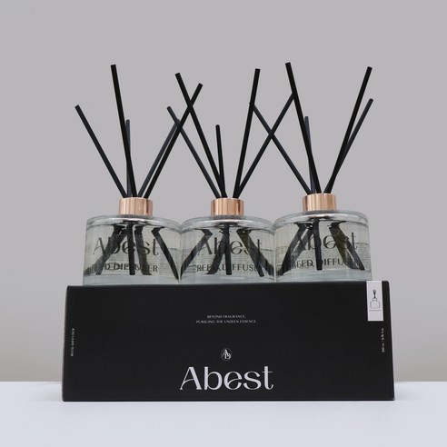 아베스트 클리어 디퓨저 200ml x 3p + 리드스틱 15p 세트, 1세트, 클린코튼