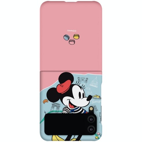 디즈니 갤럭시 Z 플립3 렛츠 트래블 슬림 휴대폰 케이스