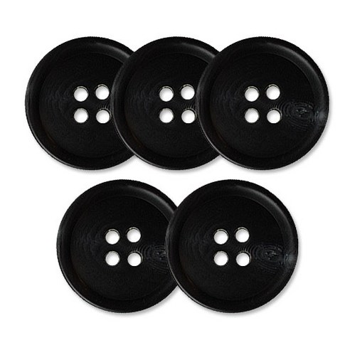 동대문단추왕 고급 무광 코트 가디건 단추 28mm, 워킹, 5개, 블랙 워킹