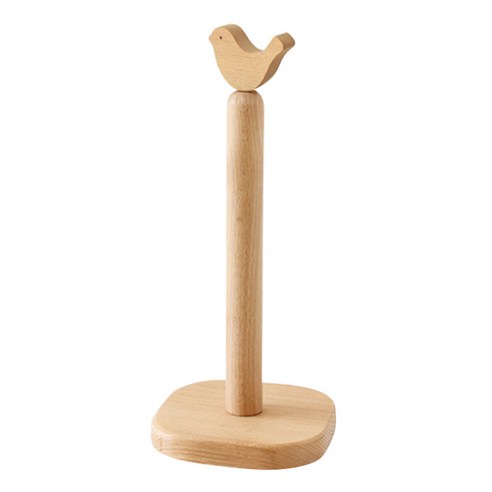 마켓감성 조각 캐릭터 키친타올 거치대 롱, 새, 1개