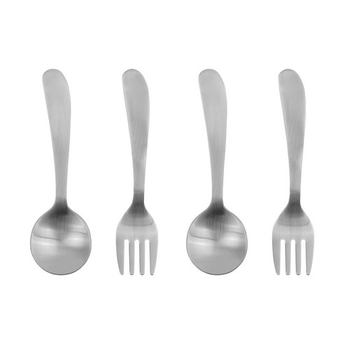 유아 스텐 스푼 포크 세트, 스푼 2p + 포크 2p