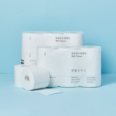 천연펄프의 부드러움과 위생적인 편안함