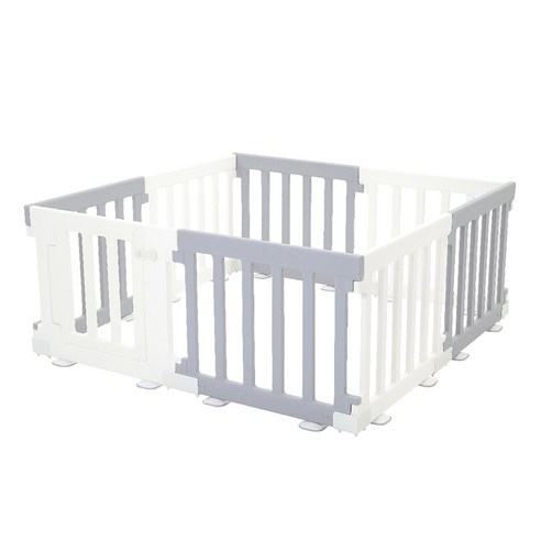 에듀플레이 우디 스퀘어 베이비룸 8p 세트, 모카베이지