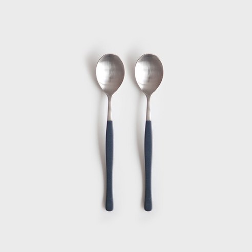 니코트 Satin 컬러 티스푼, 블루블랙, 2개