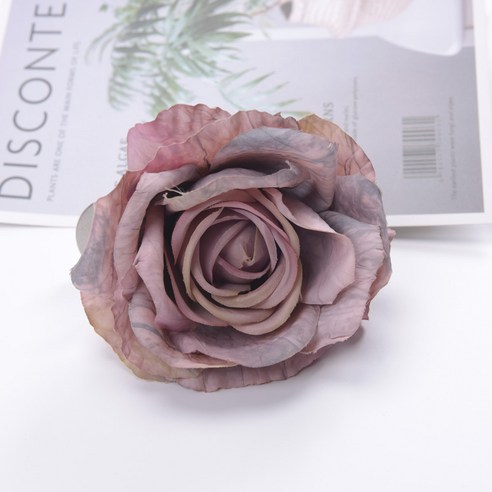 루비코코 커튼묶기 장미 꽃 커텐집게 12.5cm, 장미 다크퍼플, 2개
