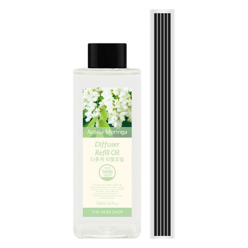 더허브샵 디퓨저 리필 오일, 아카시아모링가, 200ml