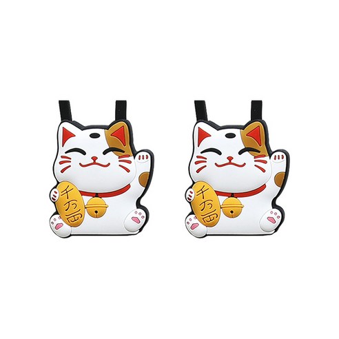 대한 핸드폰 목걸이 줄 캐릭터 타입, 복고양이(블랙), 2개