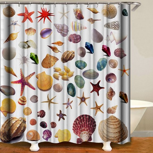 카리스 큐니큐티 디자인 욕실 샤워 커튼 A06 90 x 180 cm, 1개