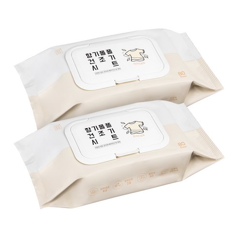 깔끔대장 향기폴폴 건조기시트 섬유유연제 화이트폴폴 본품, 2개, 80매