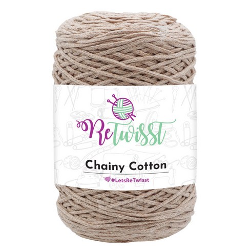 브랜드얀 리트위스트 체이니코튼 뜨개실, 7008번 베이지, 250m, 1개