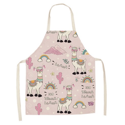 에이홉 알파카 일러스트 앞치마 47 x 38 cm, IT-13, 1개