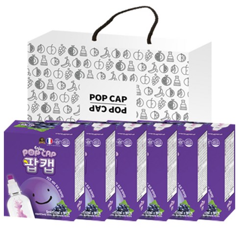 팝캡 키즈 비타 포도 프리미엄 선물 6p 세트, 1세트
