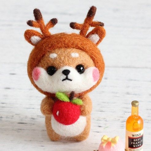 Healingcare 펠트 실 바늘 DIY 세트, 1세트, 29 디어 시바 이누