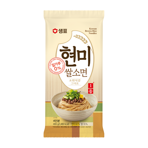 샘표 현미 쌀소면, 400g, 1개