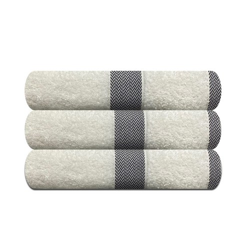 송월타월 사선라인50 미니 바스타올 250g, 아이보리, 3개