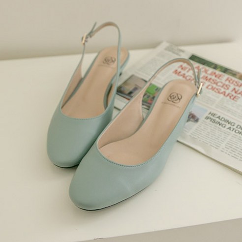 분홍코끼리 쫀득몰드창 포에버 슬링백힐 4cm