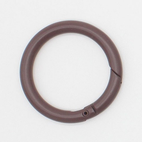 동대문단추왕 컬러 원터치 오픈형 오링 30mm, 다크브라운, 2개