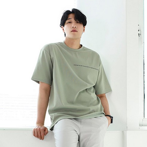 빅사이즈클럽 남성용 OV 썸타임반팔