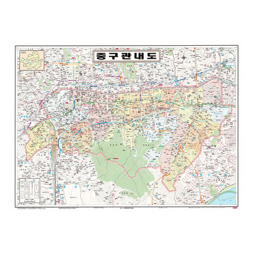 Map.Come 中區內部地圖塗層小110 x 78cm 酷澎- 天天低價，你的日常所需 