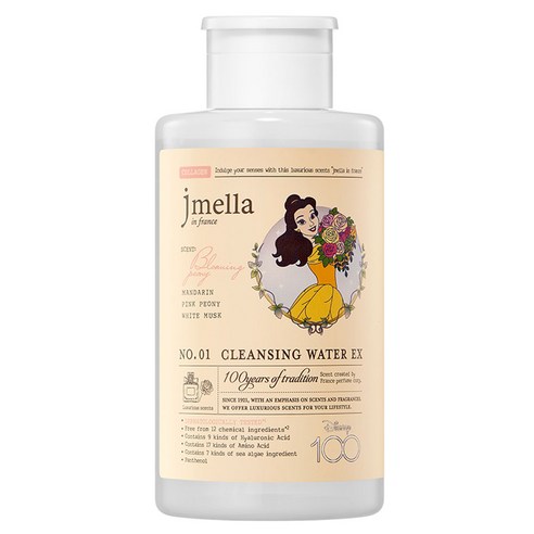 제이멜라 디즈니 100주년 에디션 인 프랑스 블루밍 피오니 클렌징 워터, 500ml, 1개