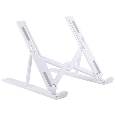 IYES 10단 각도조절 접이식 스탠드 노트북 거치대 IY-M17, 실버