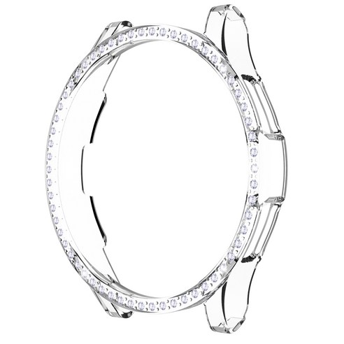 루아러블 갤럭시 워치4 클래식 큐빅 범퍼 케이스 46mm, 투명
