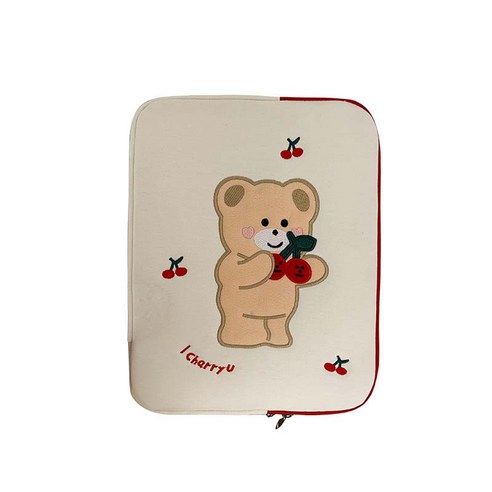 하베스티벌 체리곰 태블릿 노트북 가방 파우치