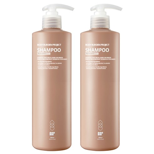 바디버든프로젝트 건성 샴푸 로즈마리향, 2개, 500ml