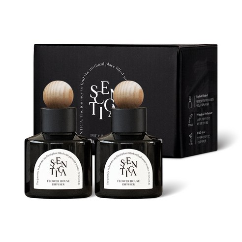 센티카 차량용 디퓨저 방향제 70ml x 2p, 플라워하우스