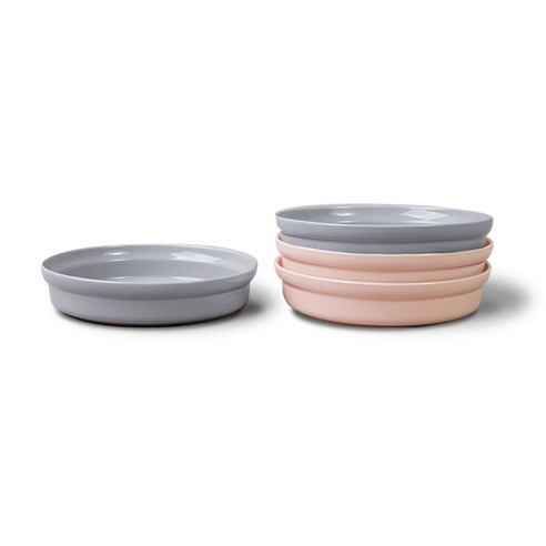 보울보울 국산 노르딕볼볼 파스타볼 22cm, 그레이+핑크, 4개