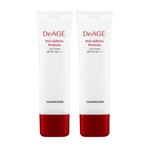 참존 디에이지 레드 애디션 프리미엄 선크림 SPF50+ PA++++, 50ml, 2개
