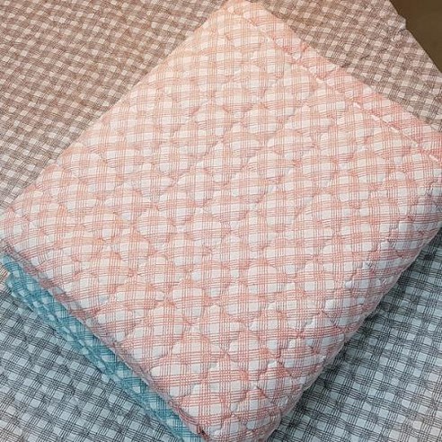 지후 사계절 디세뇨 침대 패드, 핑크