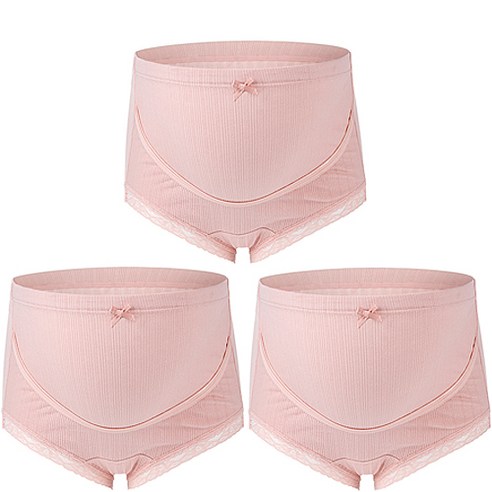 한별나라 스레드 면 하이웨스트 이중 임산부 팬티 3p